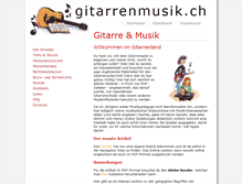 Tablet Screenshot of gitarrenmusik.ch